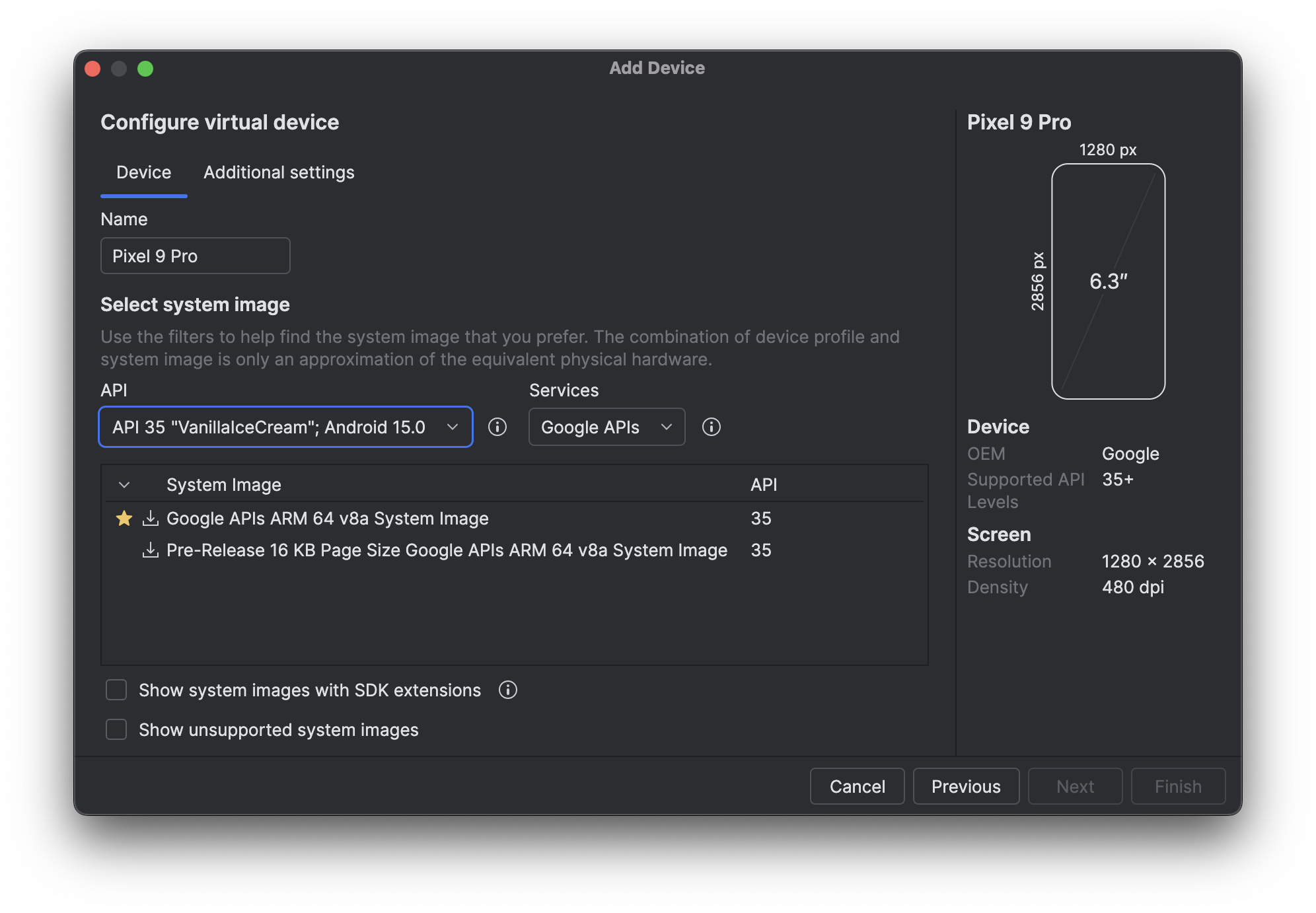 Android Google-API System Image