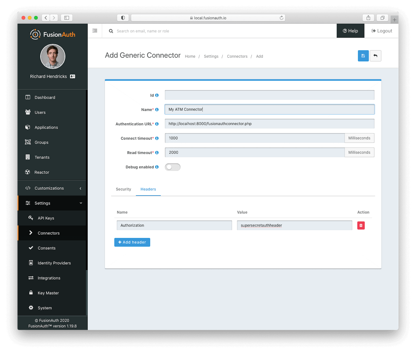 Creating a generic connector..