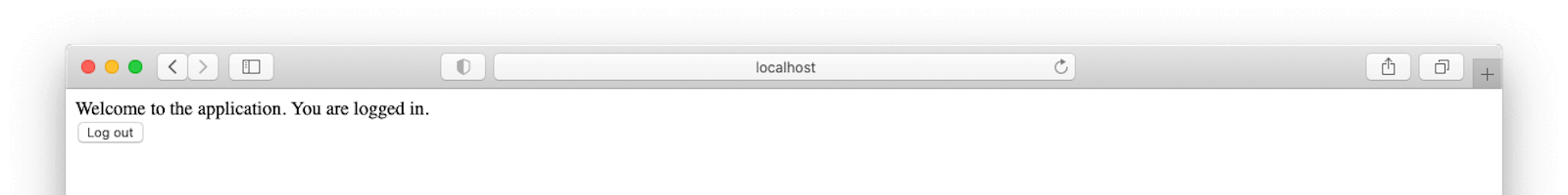 The screen for authenticated users in the legacy PHP application.