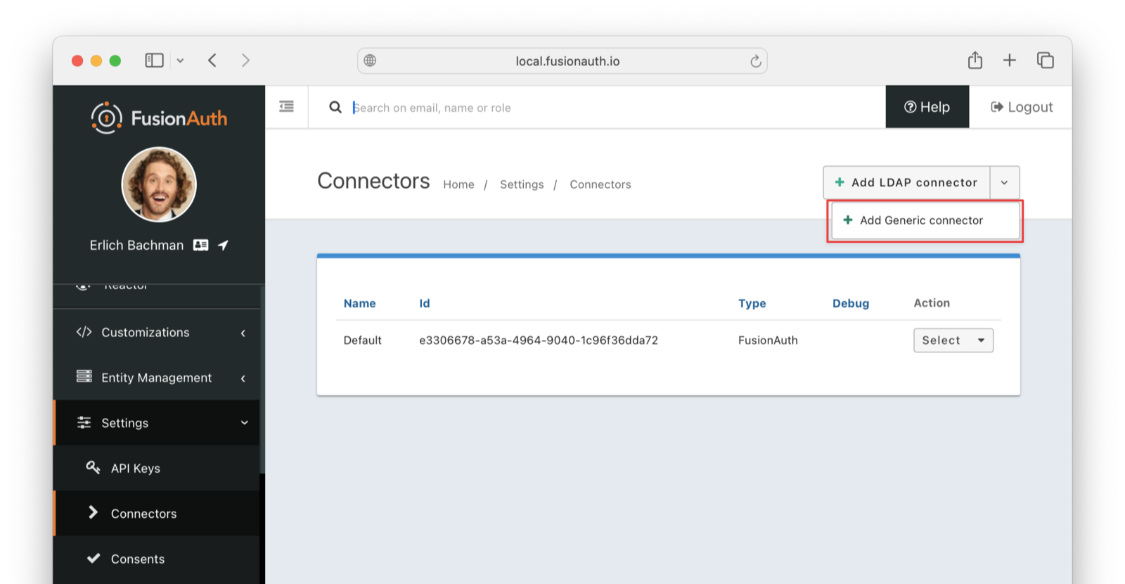 Create a Connector in FusionAuth.